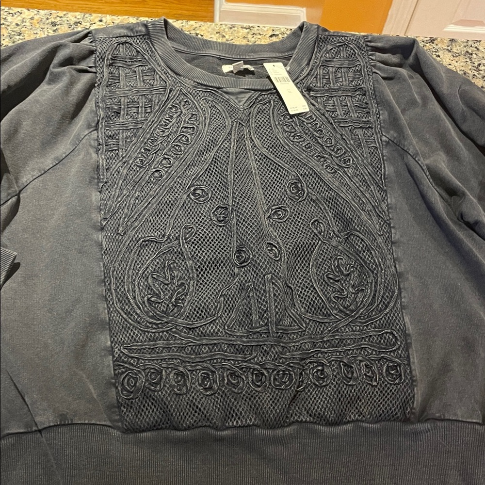 Anthropologie Black Sweatshirt - Picture 6 of 8
